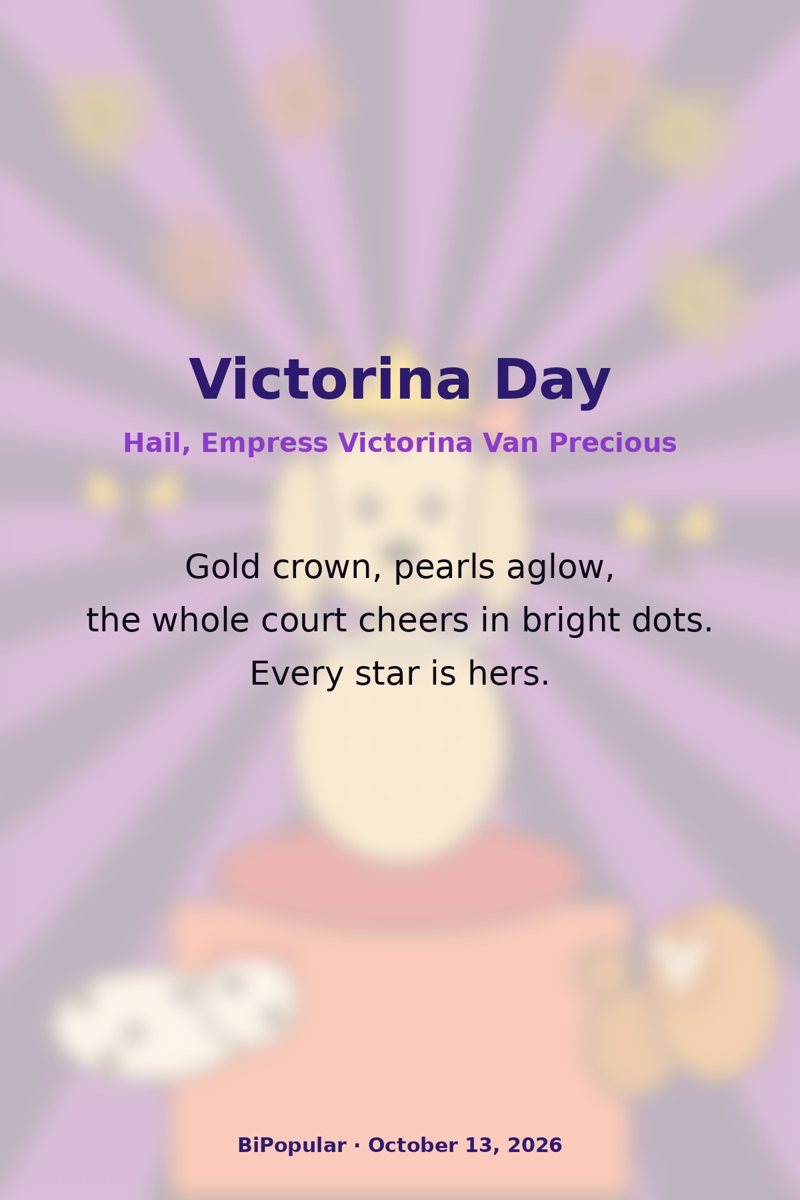 Art From Words by Poca Peace: Victorina Day, back