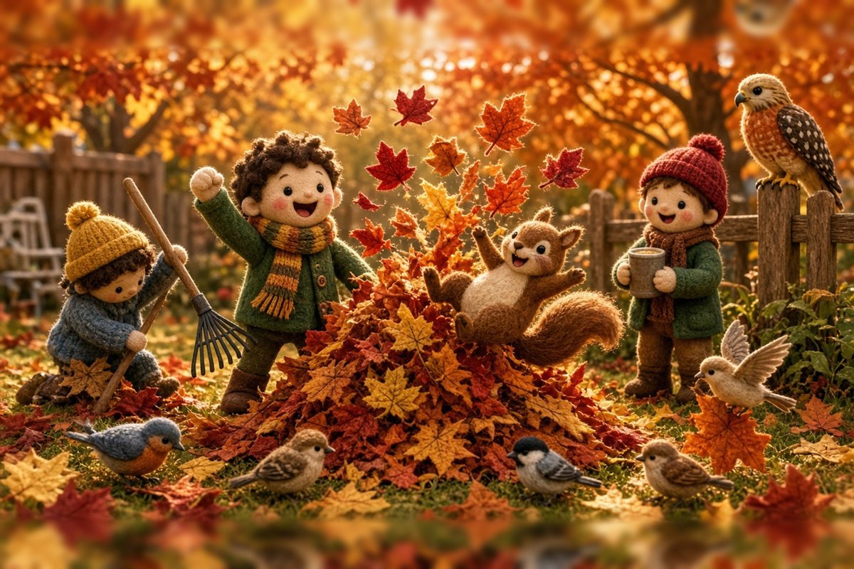 Leaves, Puppets and a Warm Afternoon